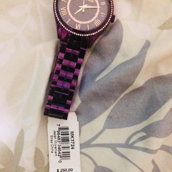 purple mk watch